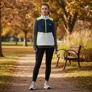 BROOKS yellow black reflective vest size Xs